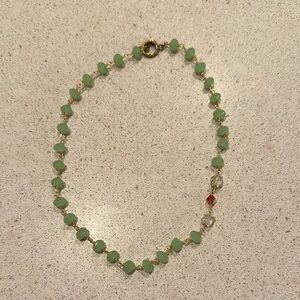Elegant Green Beaded Necklace